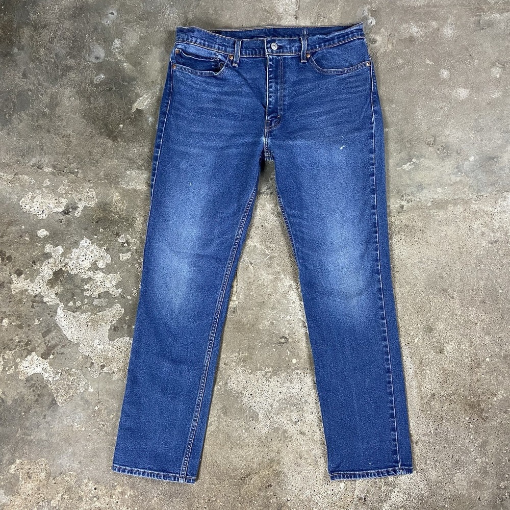Levi's 511 Jeans Size 36x32 Blue Medium Wash Denim Slim Straight Fit Casual